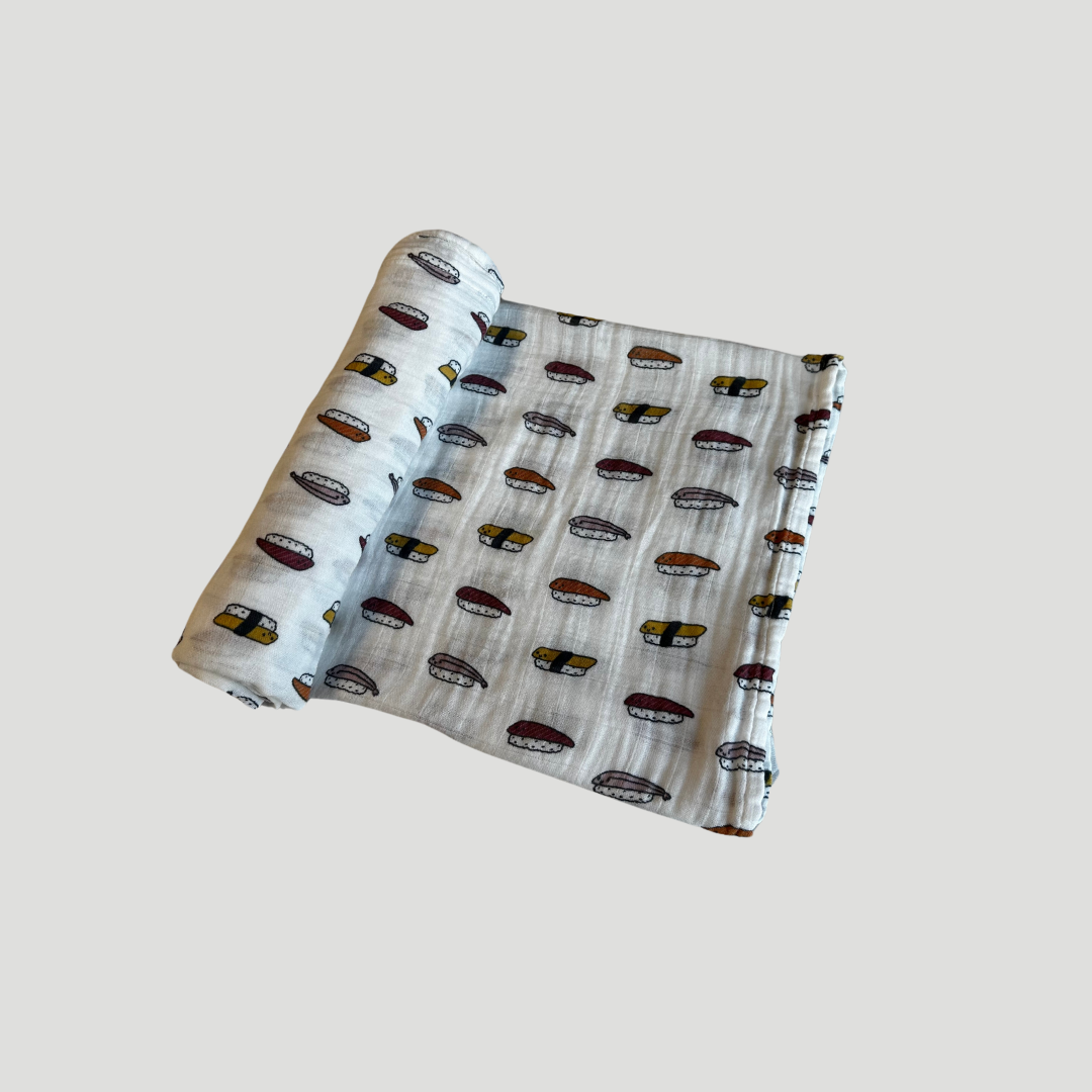 Bamboo Organic Cotton Muslin Swaddle Blanket