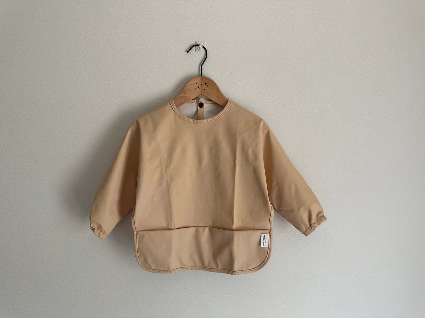 Long Sleeve Waterproof Bib - Apricot