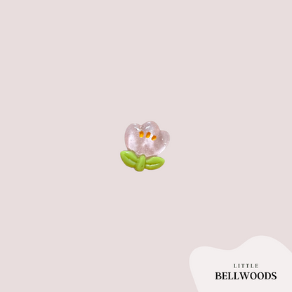 pink flower croc charm