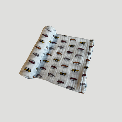 Bamboo Organic Cotton Muslin Swaddle Blanket